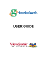 ViewSonic Tablet GTABLET owners manual user guide