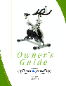 Vision Fitness Elliptical Trainer ES700 owners manual user guide
