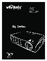 Vivitek Projector D3 owners manual user guide