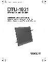 Wacom Graphics Tablet DTU-1931 owners manual user guide