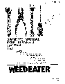 Weed Eater Tiller WER500G owners manual user guide