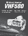 West Marine Marine Radio VHF580 owners manual user guide