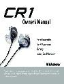 Westone Laboratories Headphones CR-1 owners manual user guide