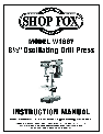 Woodstock Drill W1667 owners manual user guide