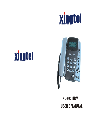 Xingtel Xiamen Electronics Telephone XL-2031IDW owners manual user guide