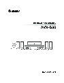 Yamaha Speaker System AVX-S80 owners manual user guide