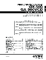 Yamaha Stereo System GX500 owners manual user guide