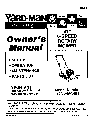Yard-Man Lawn Mower 123-246C401 owners manual user guide