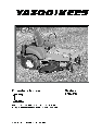 Yazoo/Kees Lawn Mower ZCBI48180 owners manual user guide