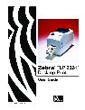 Zebra Technologies Printer TLP 2824 owners manual user guide