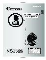 Zenoah Paint Sprayer NS3526 owners manual user guide