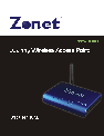 Zonet Technology Network Router ZEW3003 owners manual user guide