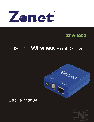 Zonet Technology Printer ZPW4000 owners manual user guide