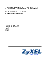 ZyXEL Communications Network Router P-2302HWUDL-P1 Series owners manual user guide