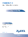 ZyXEL Communications Network Router P-660HN-T1H owners manual user guide